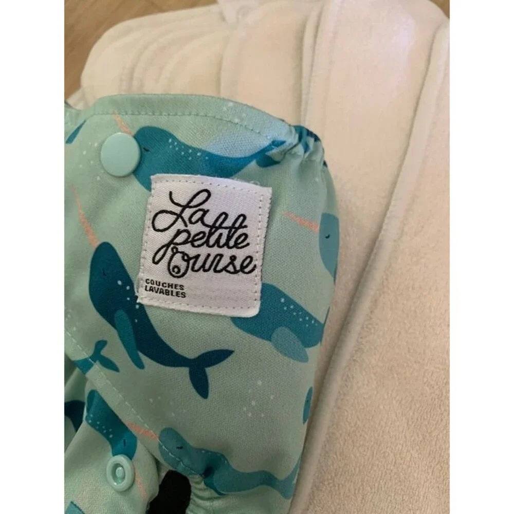 set cloth diapers LA PETITE OURSE 5 covers + 10 inners + 4 boosters